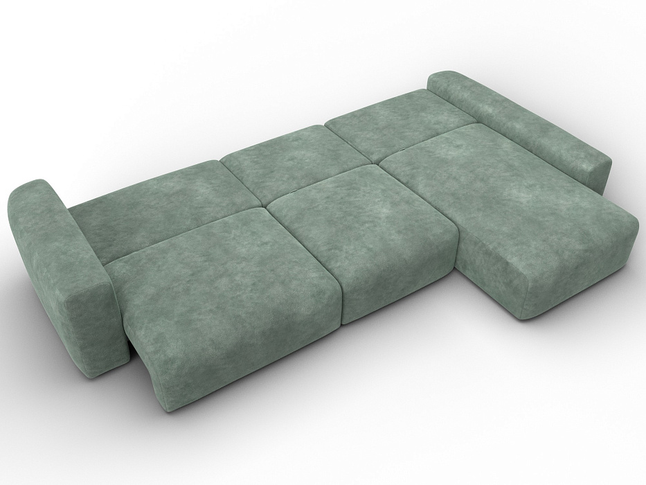 Диван угловой Лига-066 НПБ Лонг угол правый фото в интернет-магазине Лига Диванов