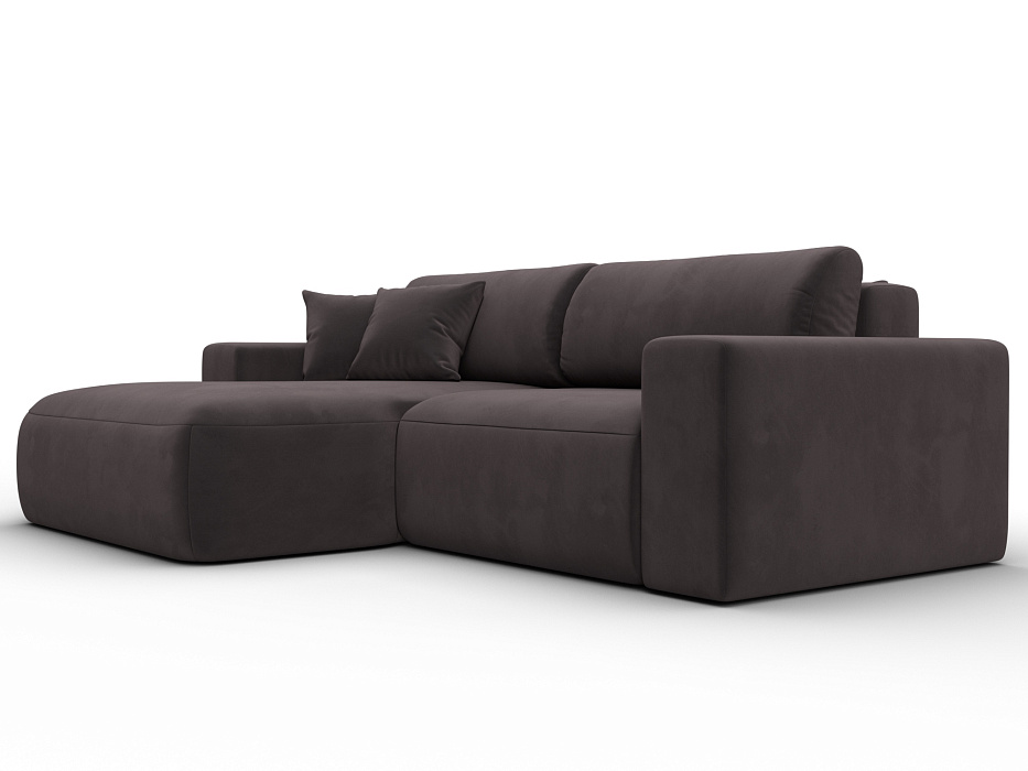 Диван угловой Лига-036 НПБ Классик левый угол (коричневый)