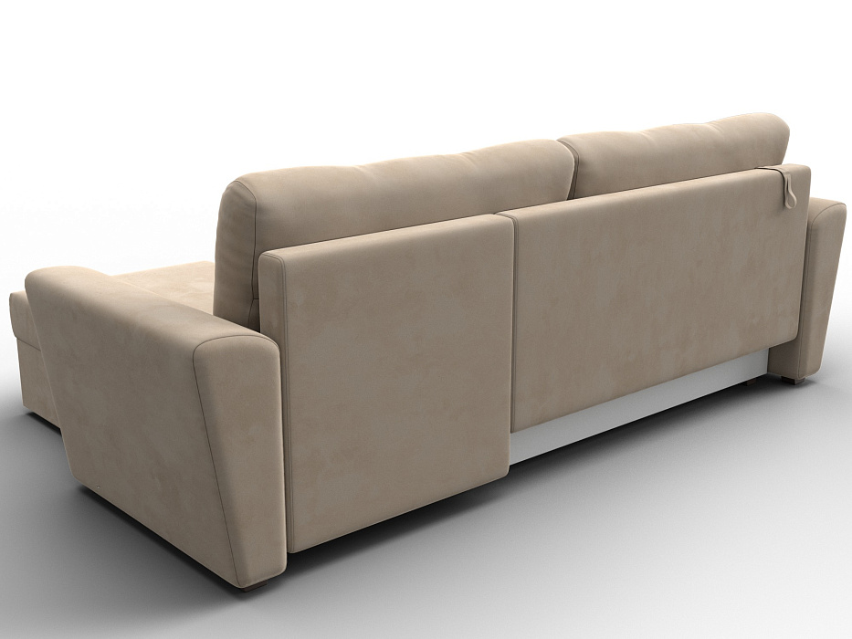 Диван угловой Амстердам Лайт правый угол (seven 729 бежевый)