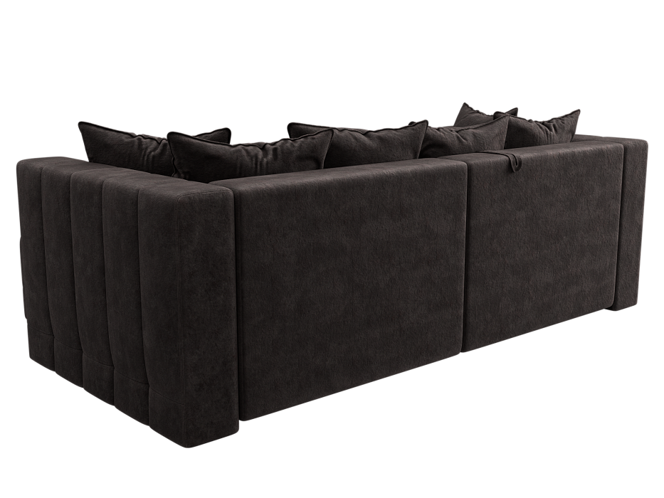 Диван угловой Лига-052 НПБ угол универсальный (brut 17 коричневый)