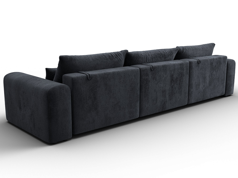 Диван прямой Лига-056 НПБ Лонг (tower 11 темно-серый)