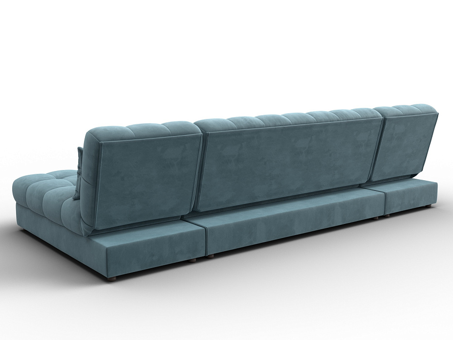 Диван П-образный Лига-116 НПБ (seven 113 бирюзовый)