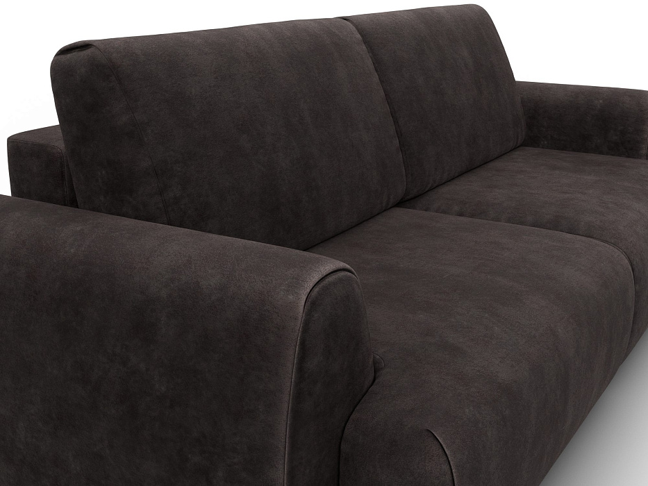 Диван прямой Лига-115 НПБ (brut 17 коричневый)