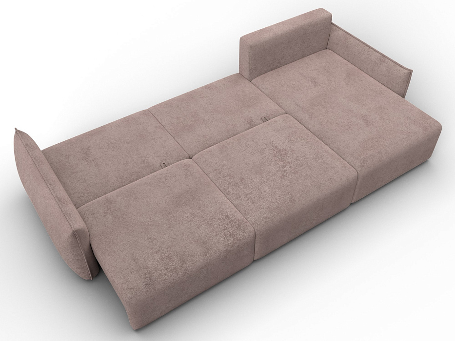 Диван угловой Лига-051 НПБ Лонг угол универсальный (tower 05 бежевый)