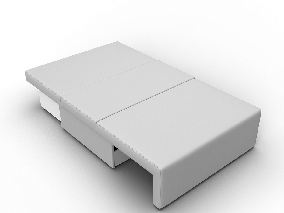 Диван прямой Лагуна (белый;черный)