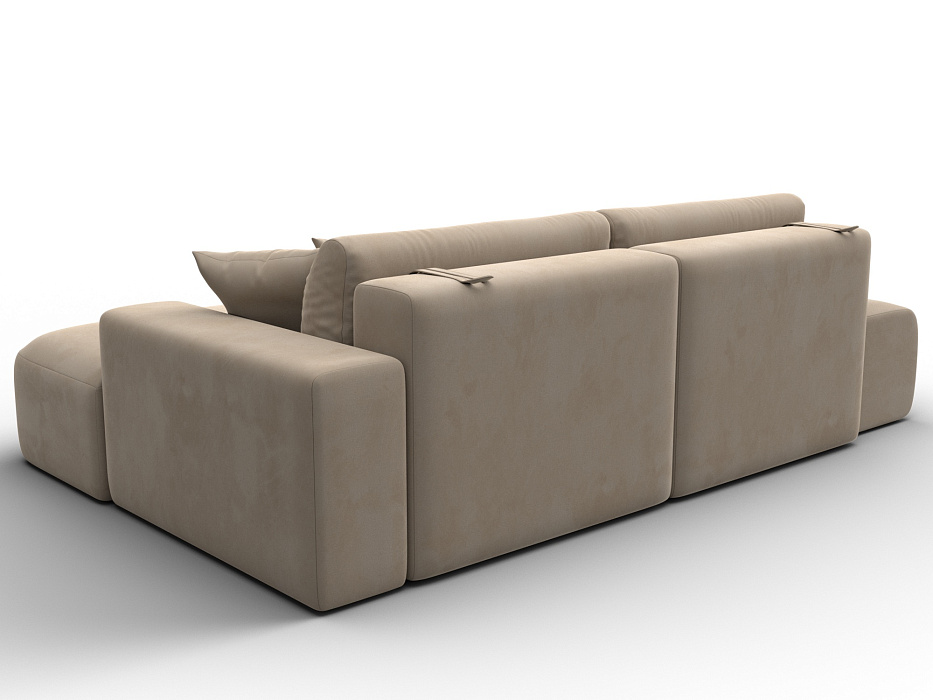 Диван угловой Лига-036 НПБ Модерн правый угол (seven 729 бежевый)