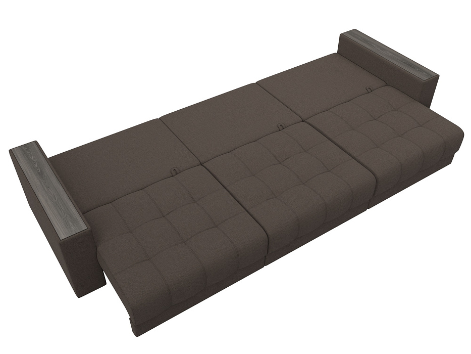 Диван прямой с декором Лига-049 НПБ Лонг (амур 05 коричневый) Диван прямой с декором Лига-049 НПБ Лонг (амур 05 коричневый)