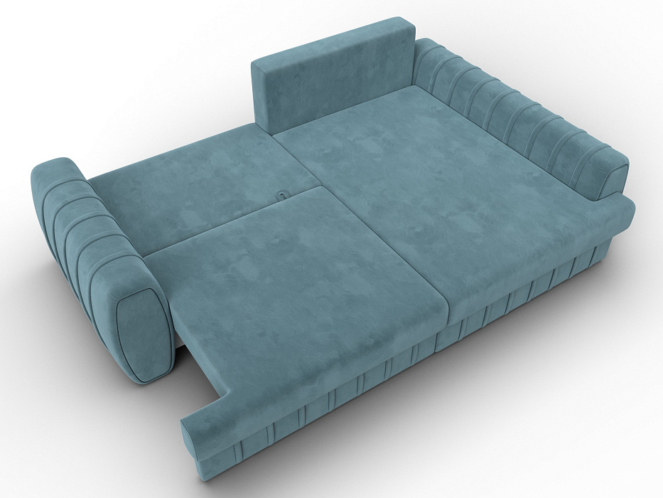 Диван угловой Лига-057 НПБ угол правый (seven 113 бирюзовый)