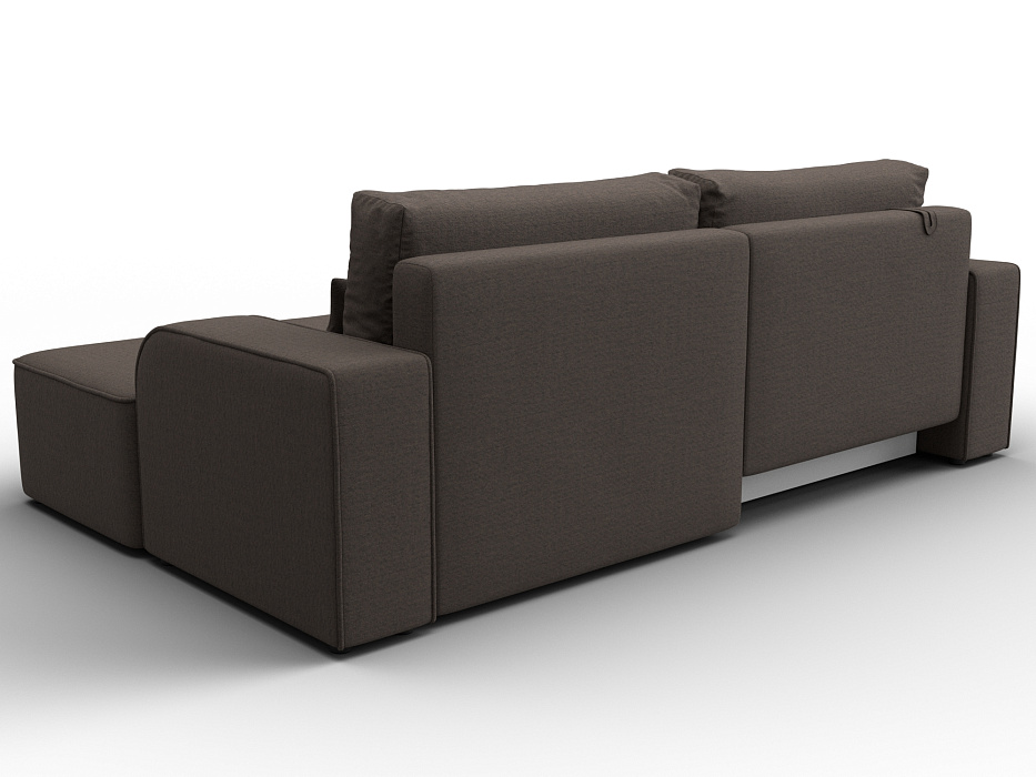 Диван угловой Лига-120 угол правый (амур 05 коричневый)