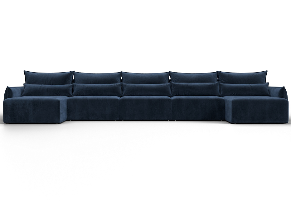 Диван П-образный Лига-051 НПБ МегаЛонг (tower 13 синий)