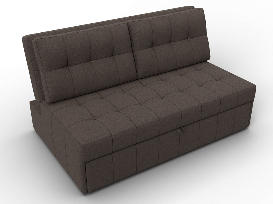 Диван прямой Лига-107 (140) (амур 05 коричневый)