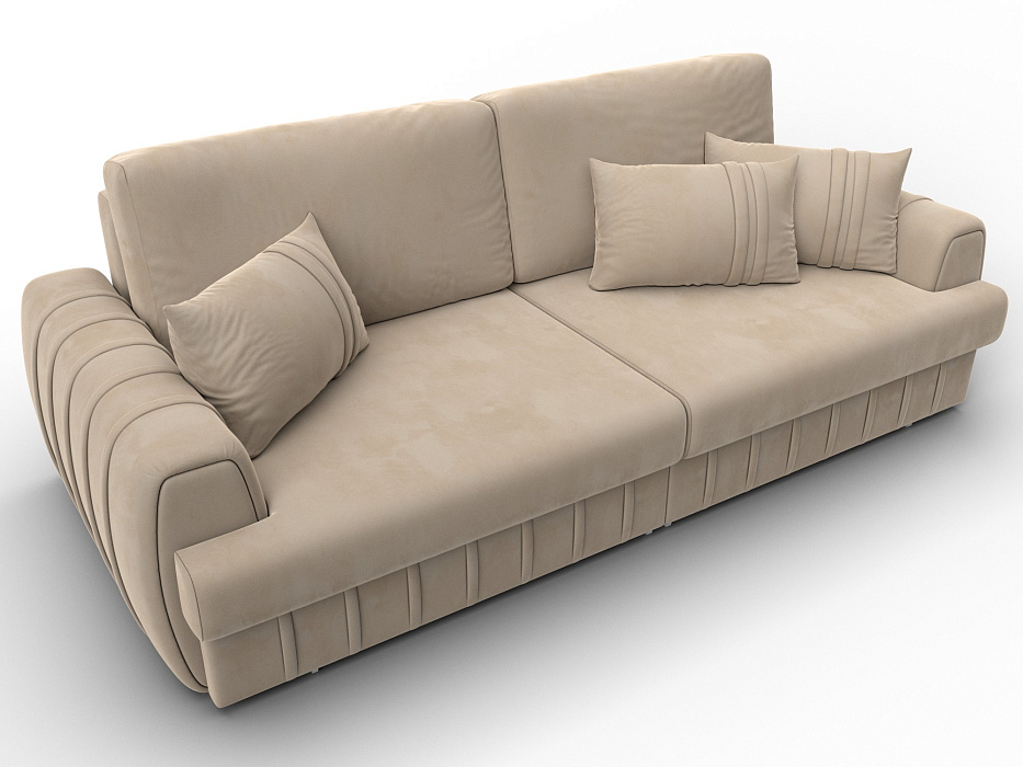 Диван прямой Лига-057 НПБ (seven 729 бежевый)