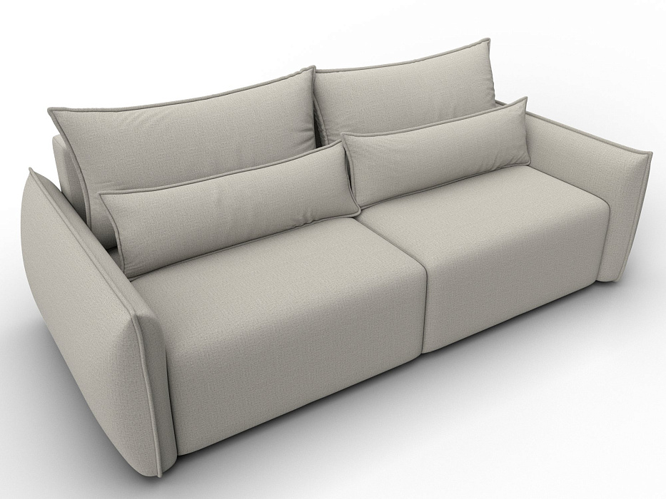 Диван прямой Лига-051 НПБ (амур 02 бежевый)