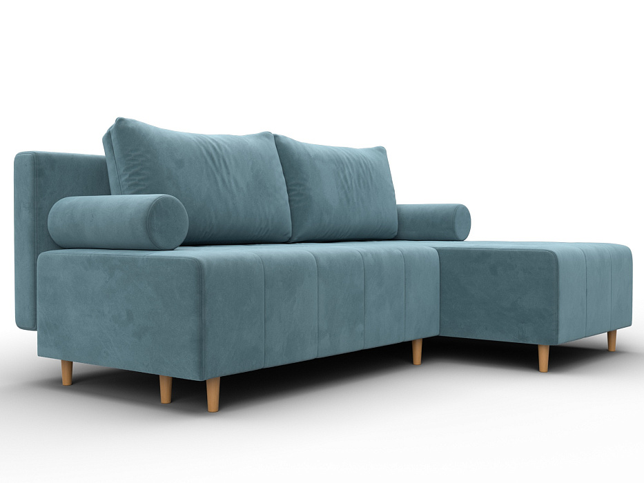 Диван угловой Лига-102 угол универсальный (seven 113 бирюзовый)