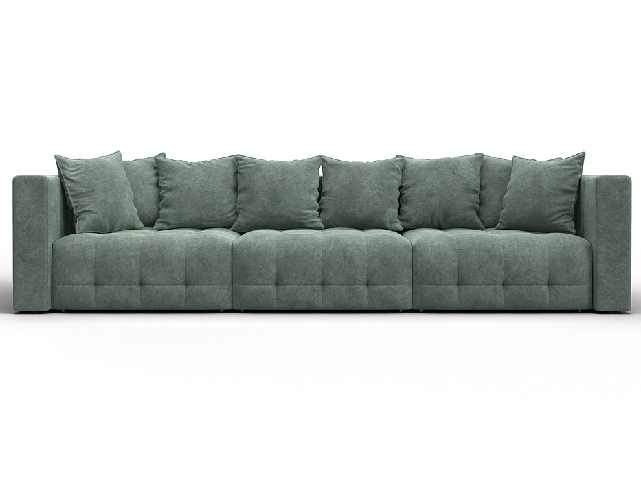 Диван прямой Лига-052 НПБ Лонг (brut 08 зеленый)