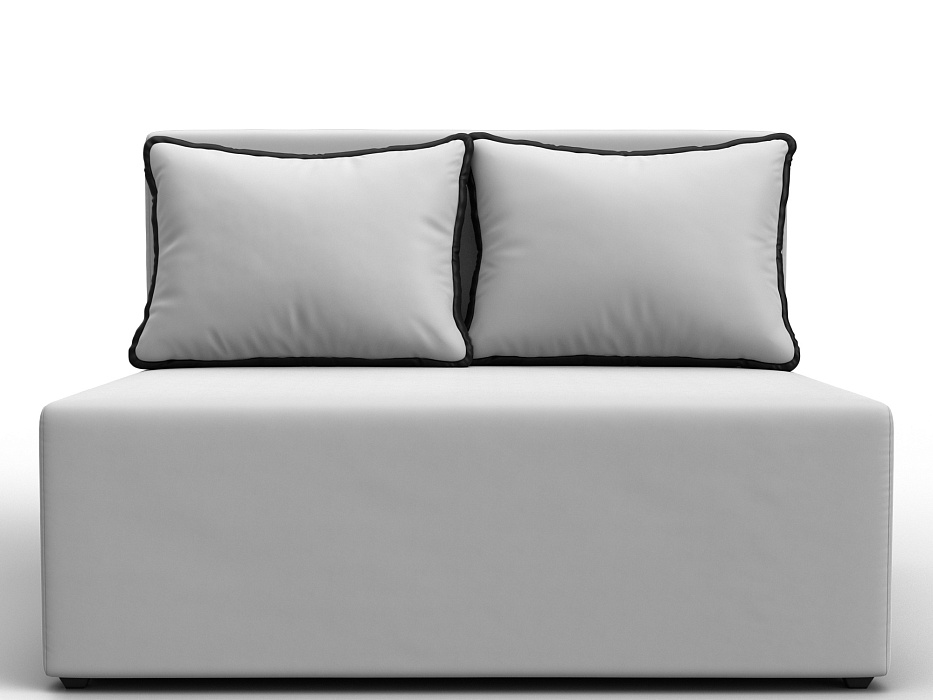 Диван прямой Лагуна (белый;черный)