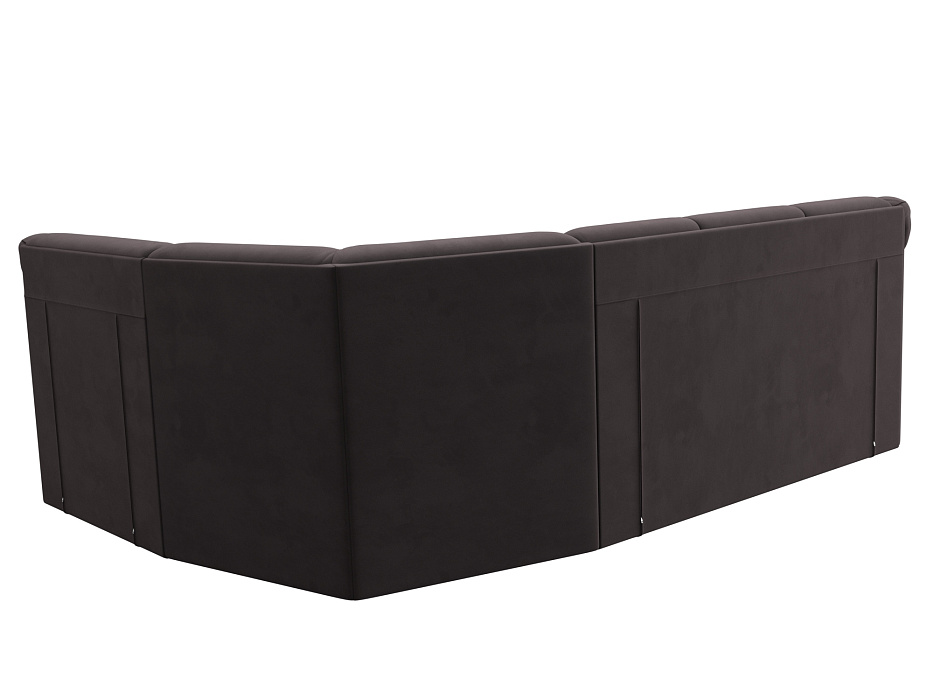 Диван угловой Карнелла правый угол (seven 727 коричневый)