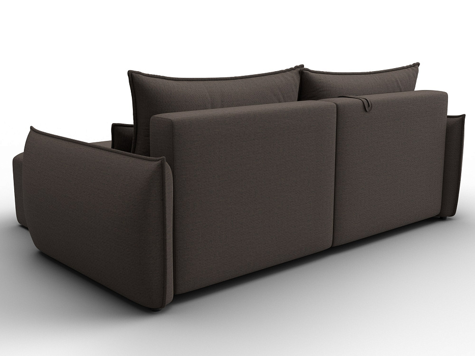 Диван угловой Лига-051 НПБ угол универсальный (амур 05 коричневый)