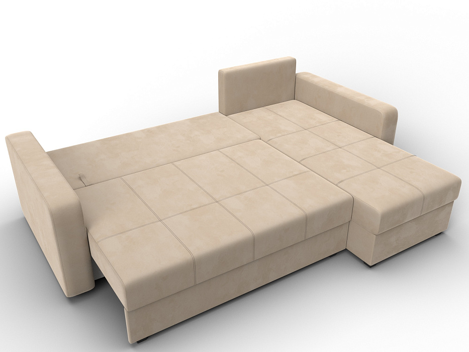 Диван угловой Ливерпуль Лайт правый угол (seven 729 бежевый)