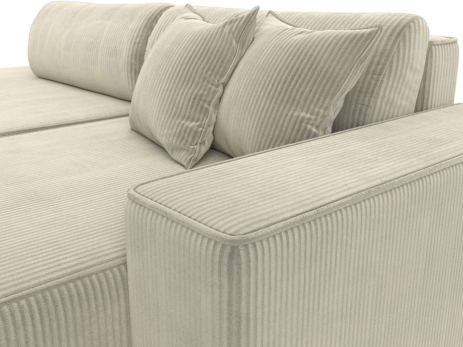 Диван угловой Лига-079 БП угол правый (vertical бежевый)