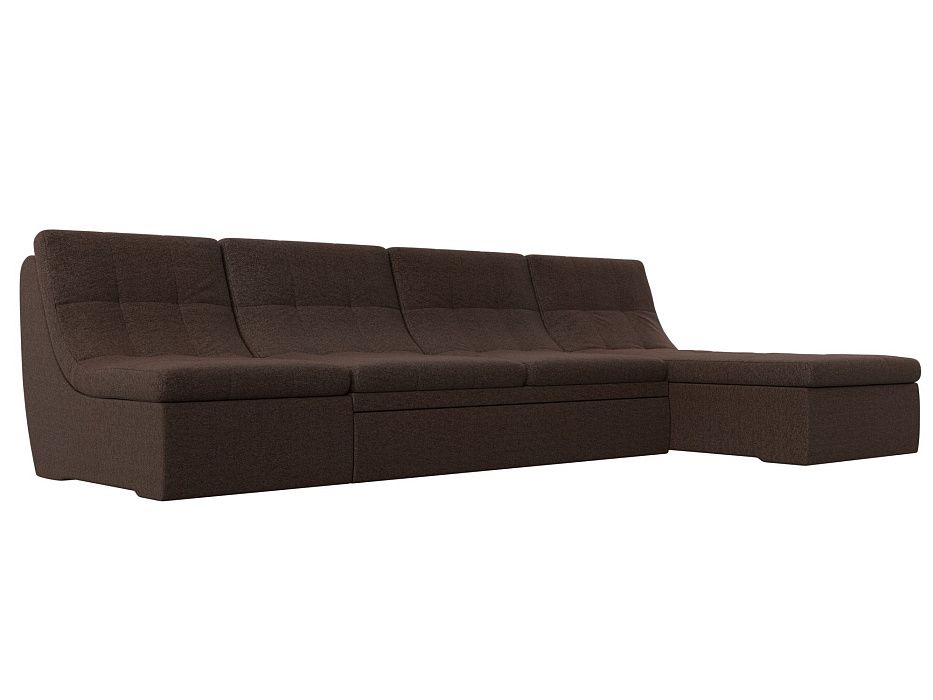 Угловой модульный диван Холидей (коричневый)