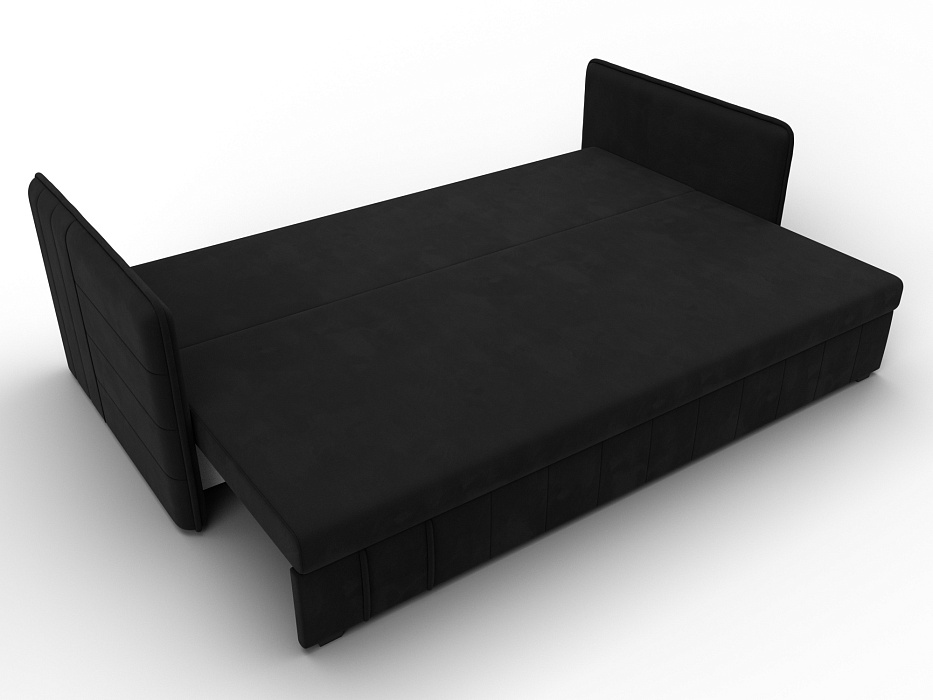 Диван прямой Слим (черный)