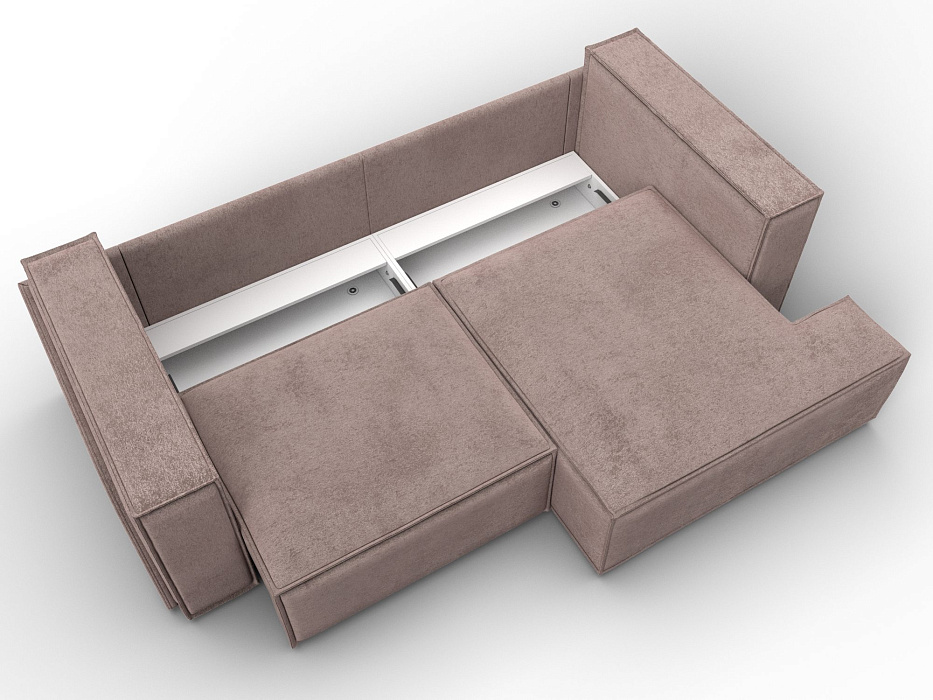 Диван угловой Лига-061 угол правый (tower 05 бежевый)