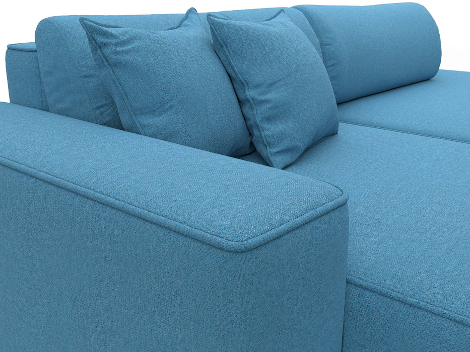 Диван угловой Лига-065 БП угол левый (амур 10 голубой)