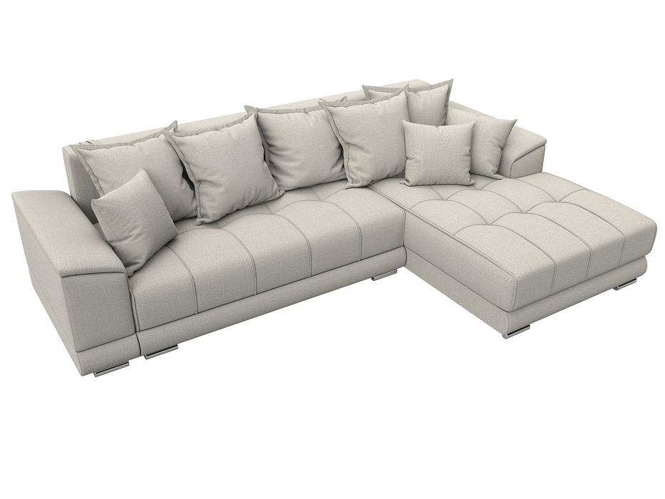 Диван угловой НордСтар правый угол (амур 02 бежевый)