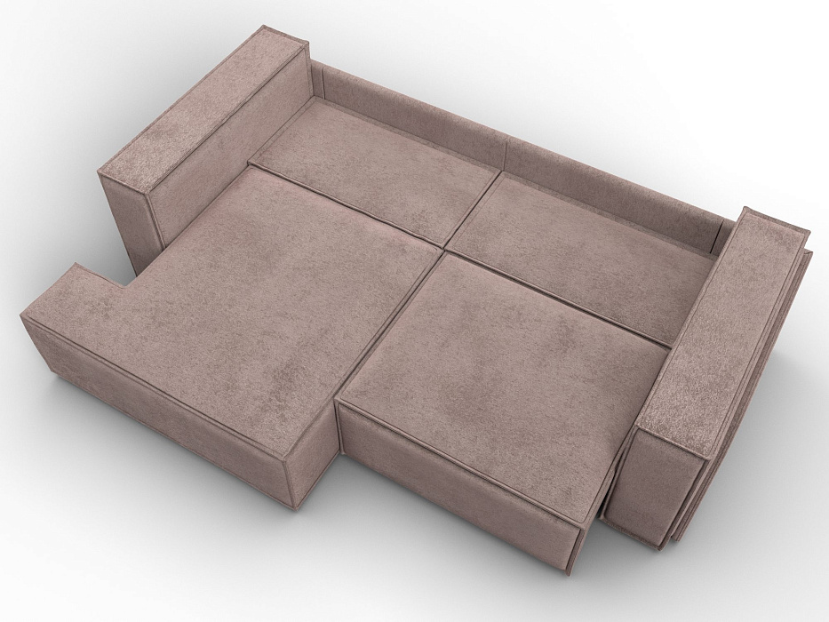 Диван угловой Лига-061 угол левый (tower 05 бежевый)