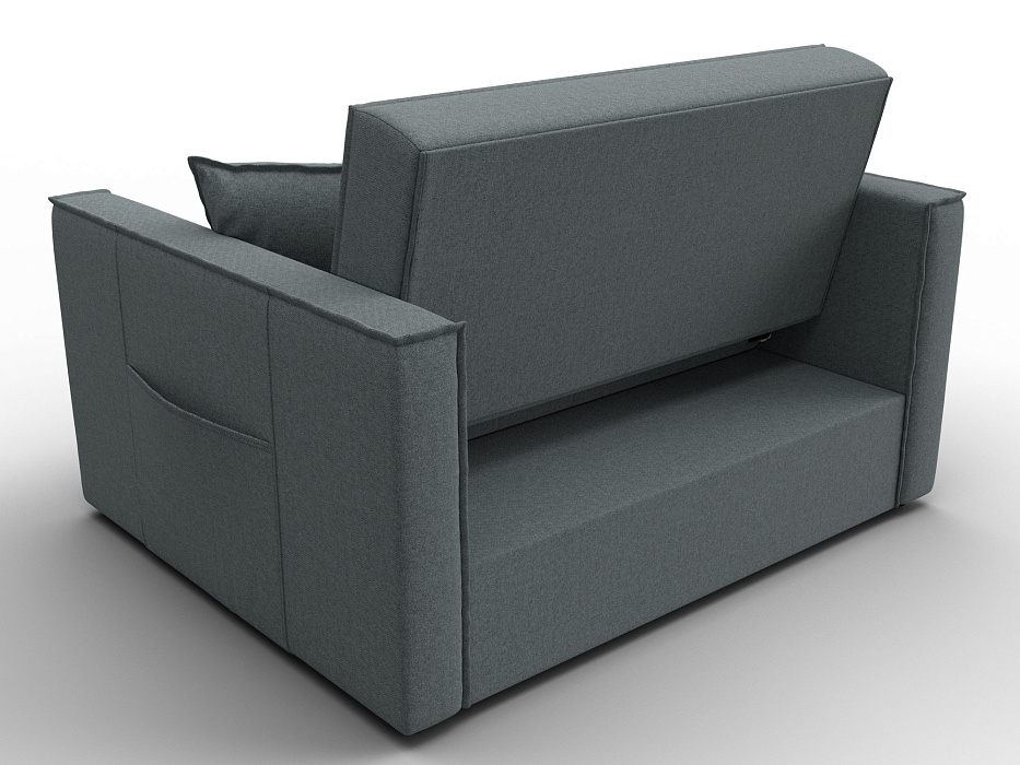 Диван прямой Лига-104 (140) (амур 07 серый)