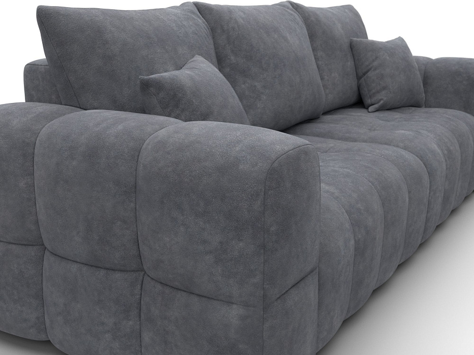 Диван прямой Лига-110 НПБ (brut 16 темно-серый)