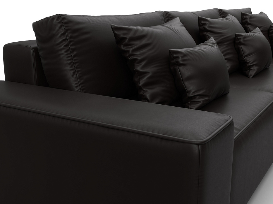 Диван угловой Лига-074 угол универсальный (grifon 12 коричневый)