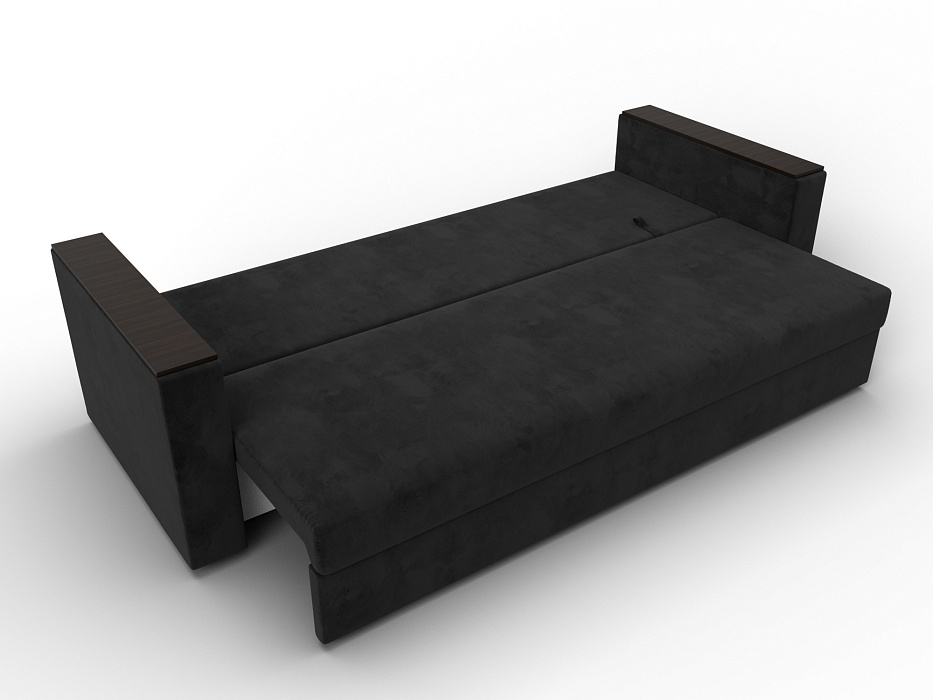 Диван прямой Атланта без стола (seven 35 черный)