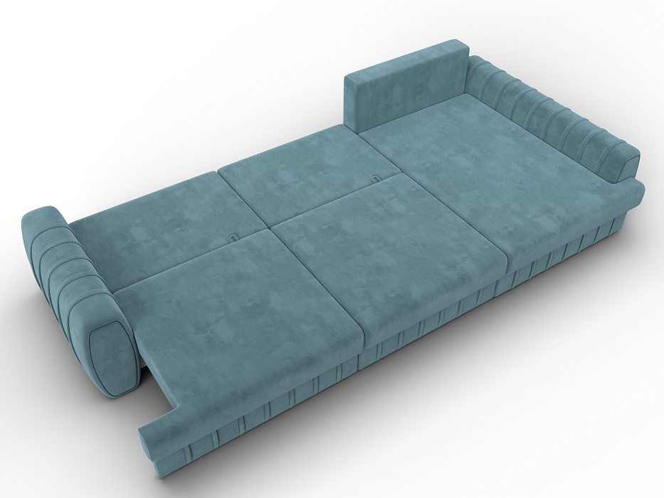 Диван угловой Лига-057 НПБ Лонг угол правый (seven 113 бирюзовый)