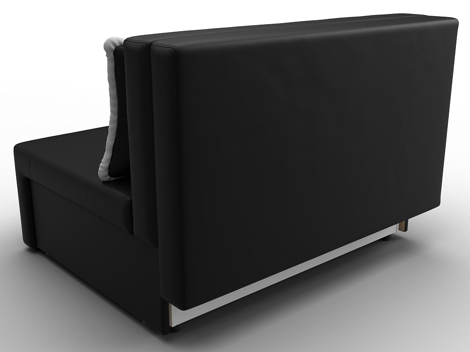 Диван прямой Лагуна (черный;белый)