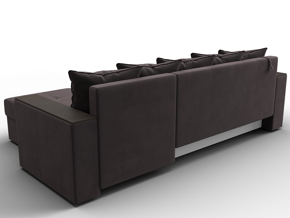 Диван угловой Дубай Лайт угол универсальный (seven 727 коричневый)