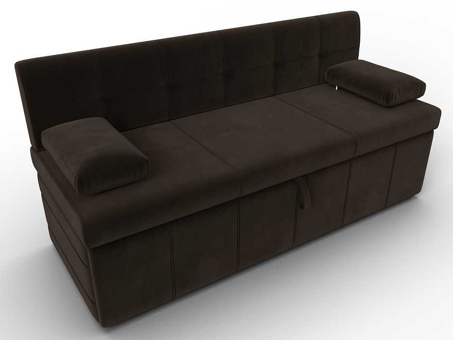 Диван кухонный прямой Лео (коричневый)