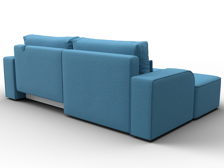 Диван угловой Лига-120 угол левый (амур 10 голубой)