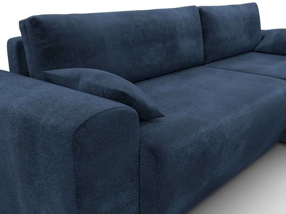 Диван угловой Лига-099 угол универсальный (tower 13 синий)