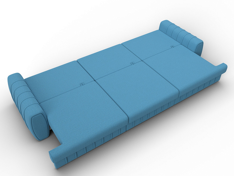 Диван прямой Лига-057 НПБ Лонг (амур 10 голубой)