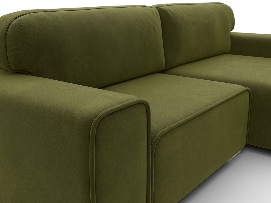 Диван угловой Лига-029 (зеленый)