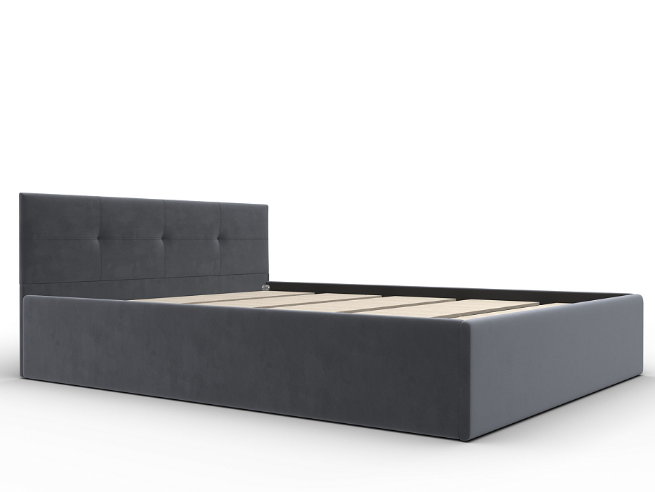 Кровать двухспальная Лига-127 (160) (seven 17 серый)