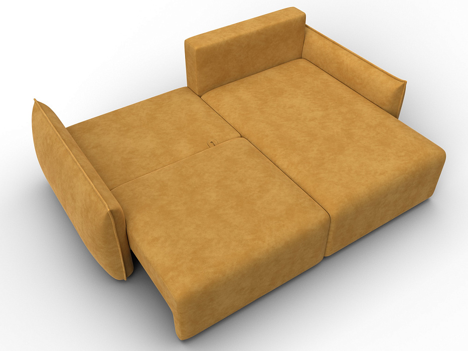 Диван угловой Лига-051 НПБ угол универсальный (brut 10 желтый)