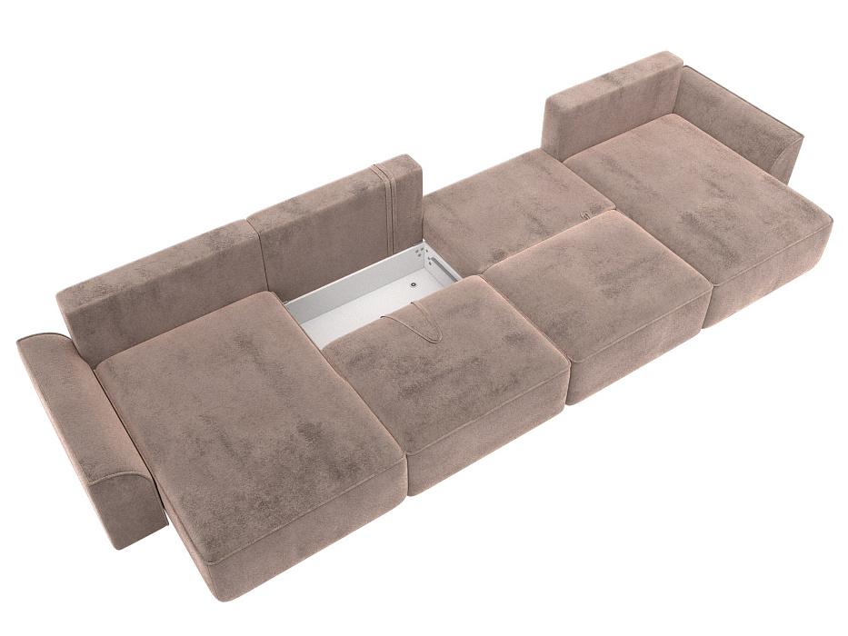 Диван П-образный Лига-048 НПБ лонг (tower 05 бежевый) Диван П-образный Лига-048 НПБ лонг (tower 05 бежевый)