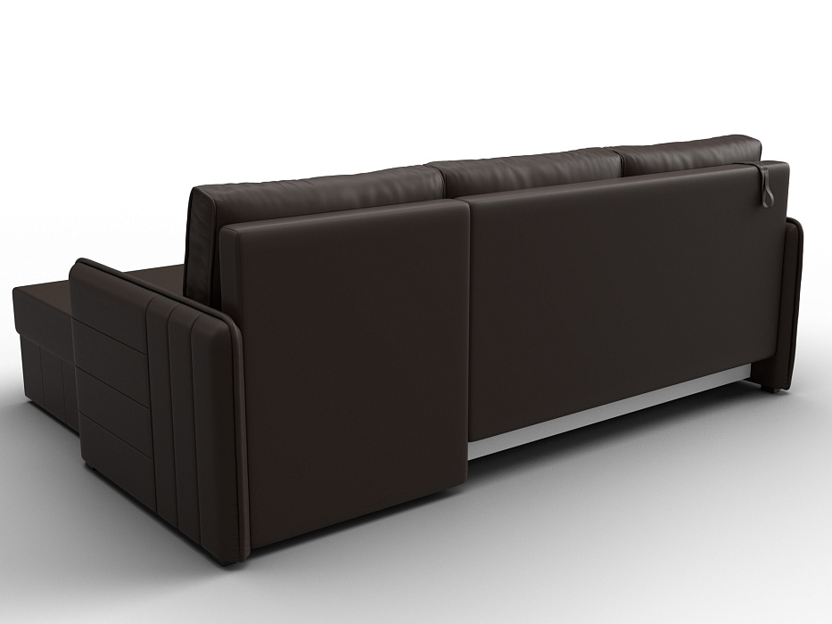 Диван угловой Слим угол универсальный (коричневый)