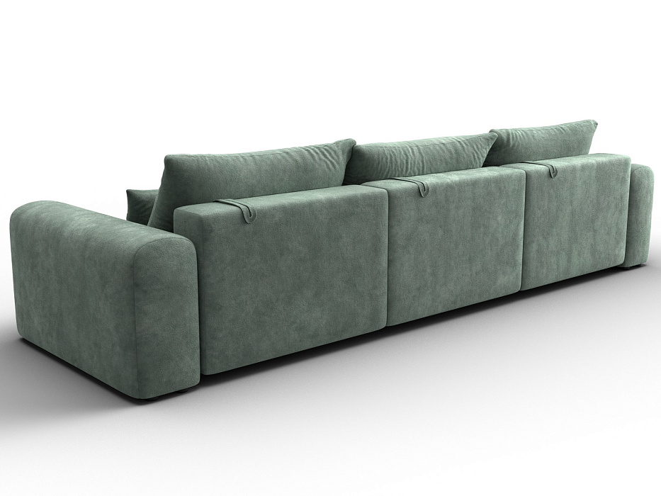 Диван прямой Лига-056 НПБ Лонг (brut 08 зеленый)