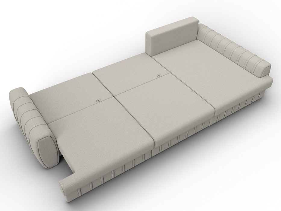 Диван угловой Лига-057 НПБ Лонг угол правый (амур 02 бежевый)