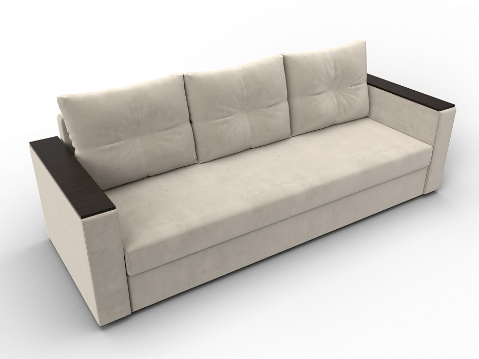 Диван прямой Атланта без стола (бежевый)