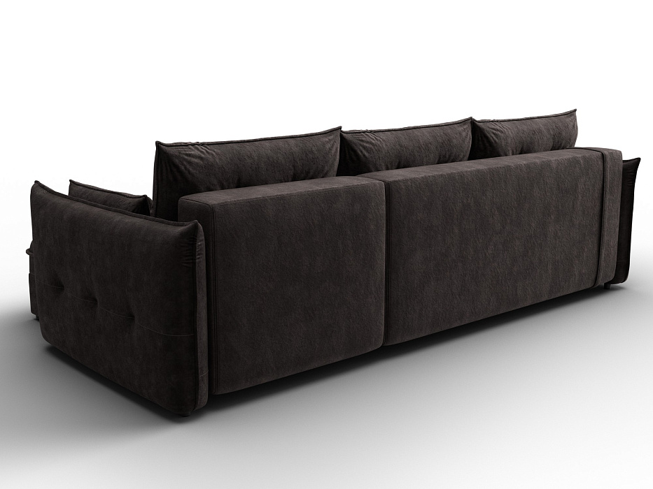 Диван угловой Лига-100 НПБ угол универсальный (brut 17 коричневый)